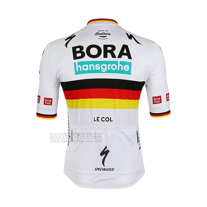 2022 Cycling Jersey Bora-Hansgrone White Short Sleeve and Bib Short